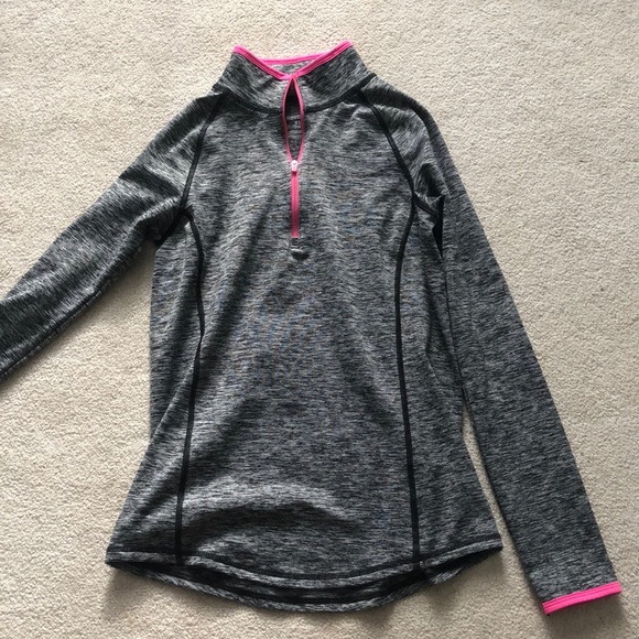 Reebok Other - grey and pink reebok quarter zip